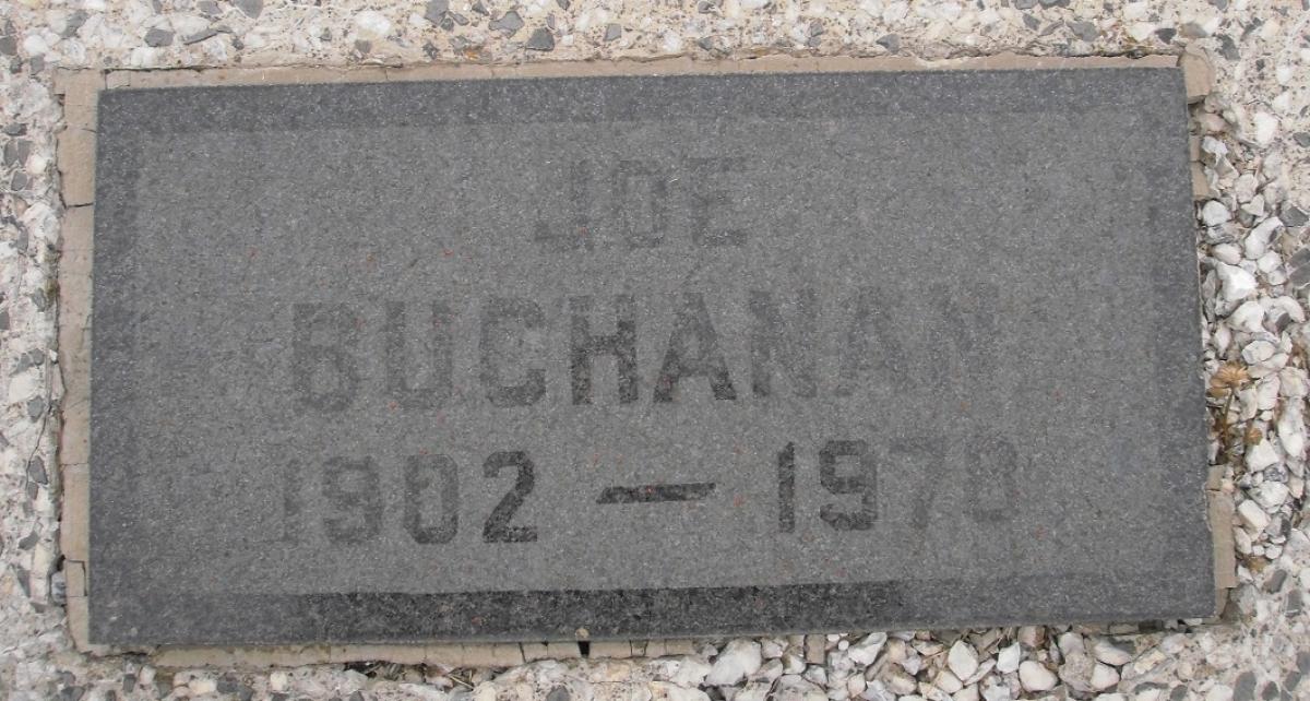 OK, Grove, Olympus Cemetery, Buchanan, Joe Headstone