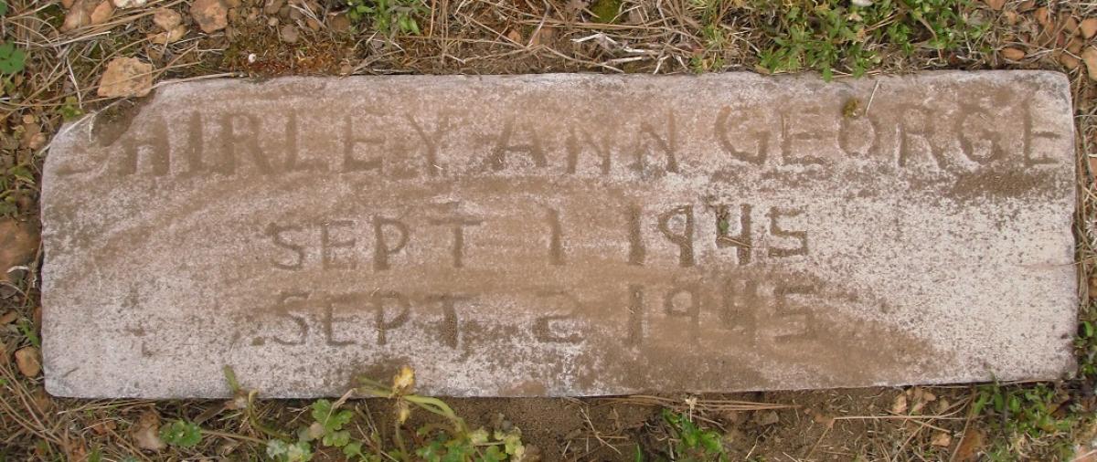 OK, Grove, Olympus Cemetery, George, Shirley Ann Headstone