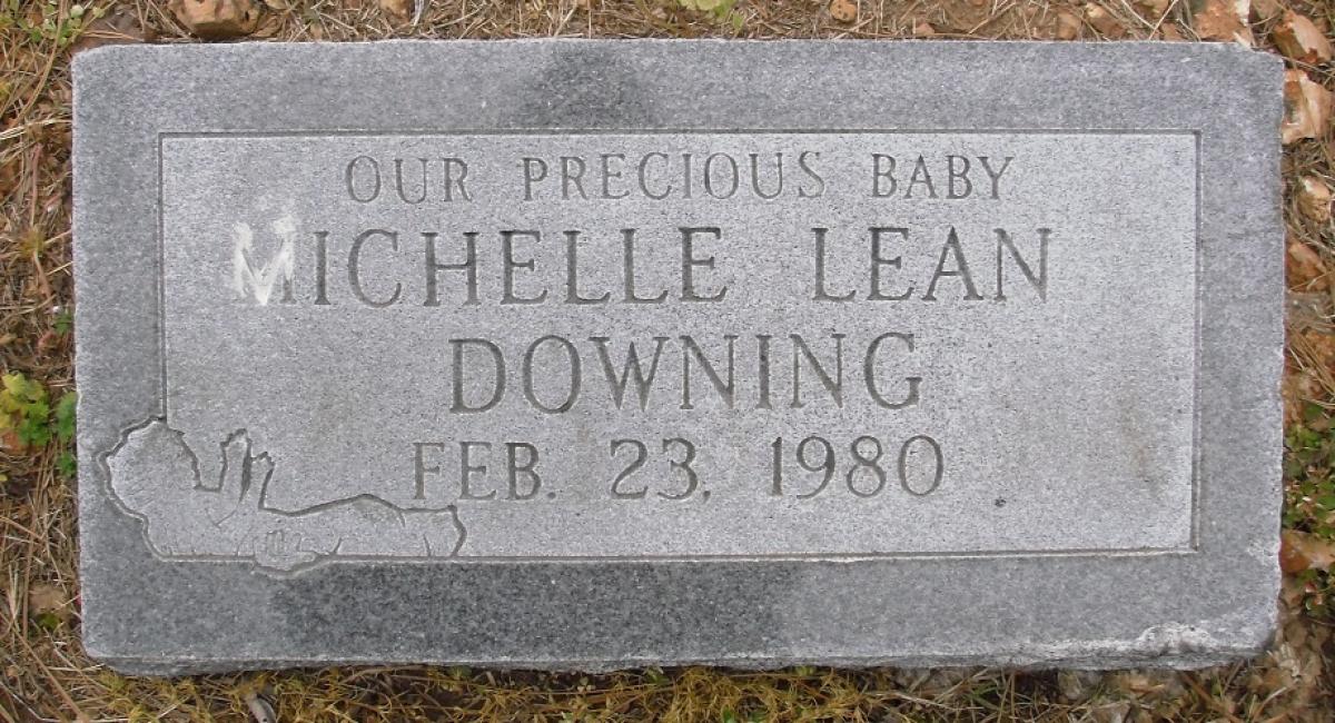 OK, Grove, Olympus Cemetery, Downing, Michelle Lean Headstone