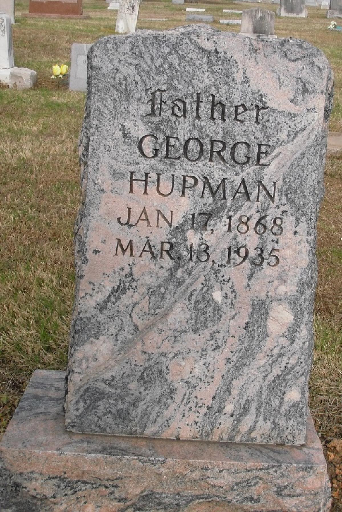 OK, Grove, Olympus Cemetery, Hupman, George Headstone