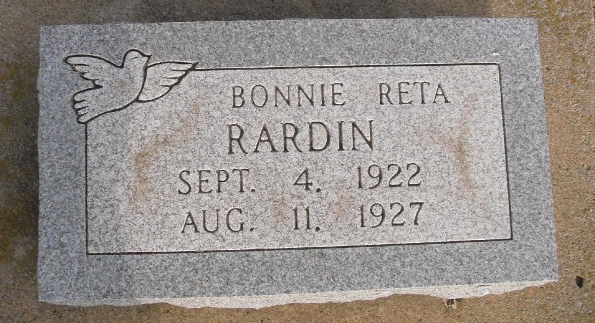 OK, Grove, Olympus Cemetery, Rardin, Bonnie Reta Headstone