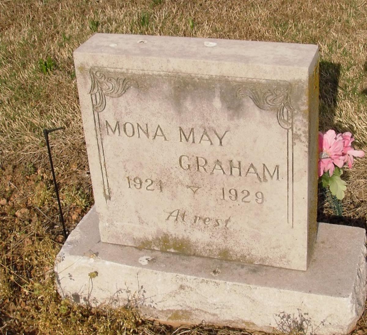 OK, Grove, Olympus Cemetery, Graham, Mona May Headstone