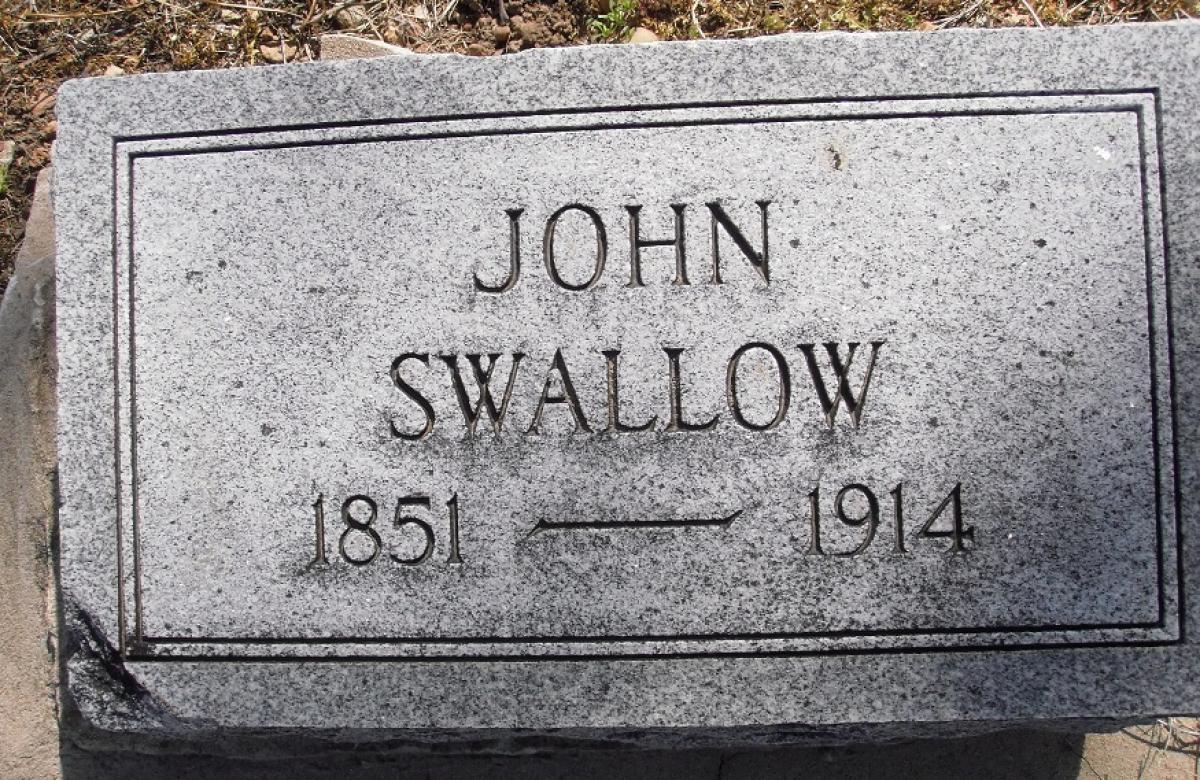 OK, Grove, Olympus Cemetery, Swallow, John Headstone