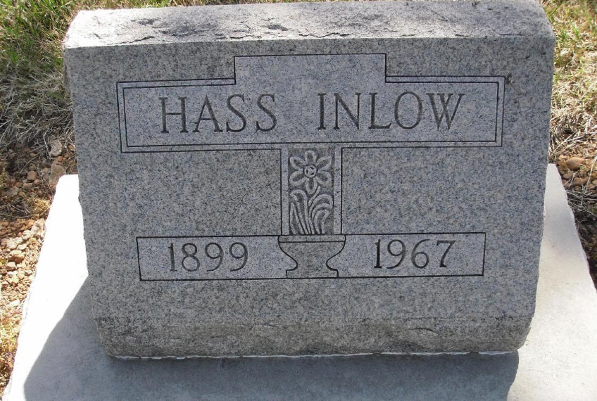 OK, Grove, Olympus Cemetery, Inlow, Hass Headstone