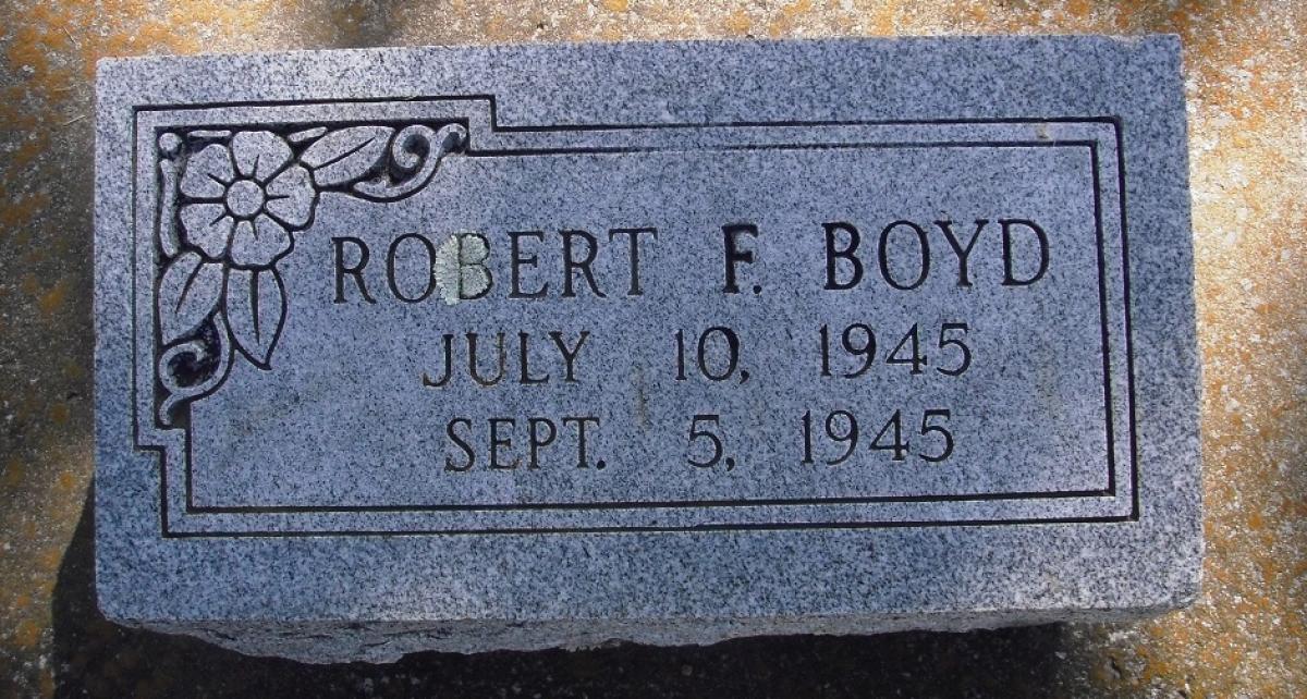 OK, Grove, Olympus Cemetery, Boyd, Robert F. Headstone