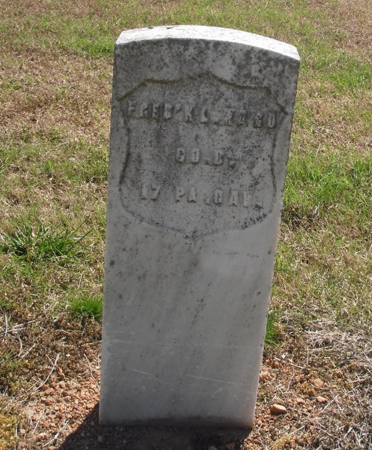 OK, Grove, Olympus Cemetery, Ward, Fred'k L. Military Headstone