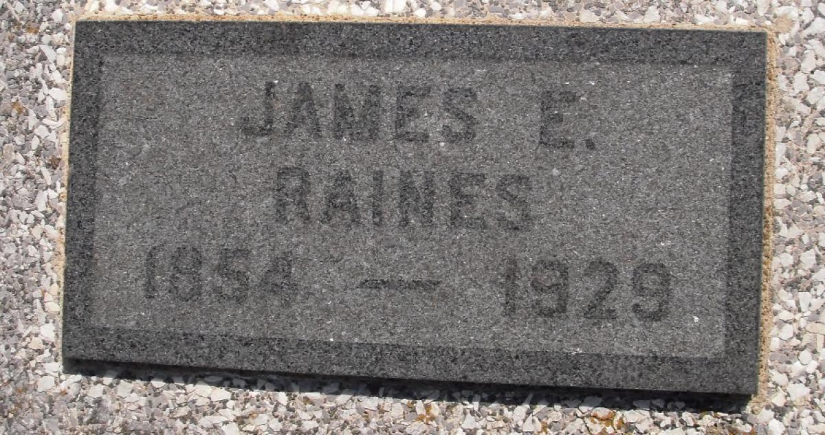 OK, Grove, Olympus Cemetery, Raines, James E. Headstone
