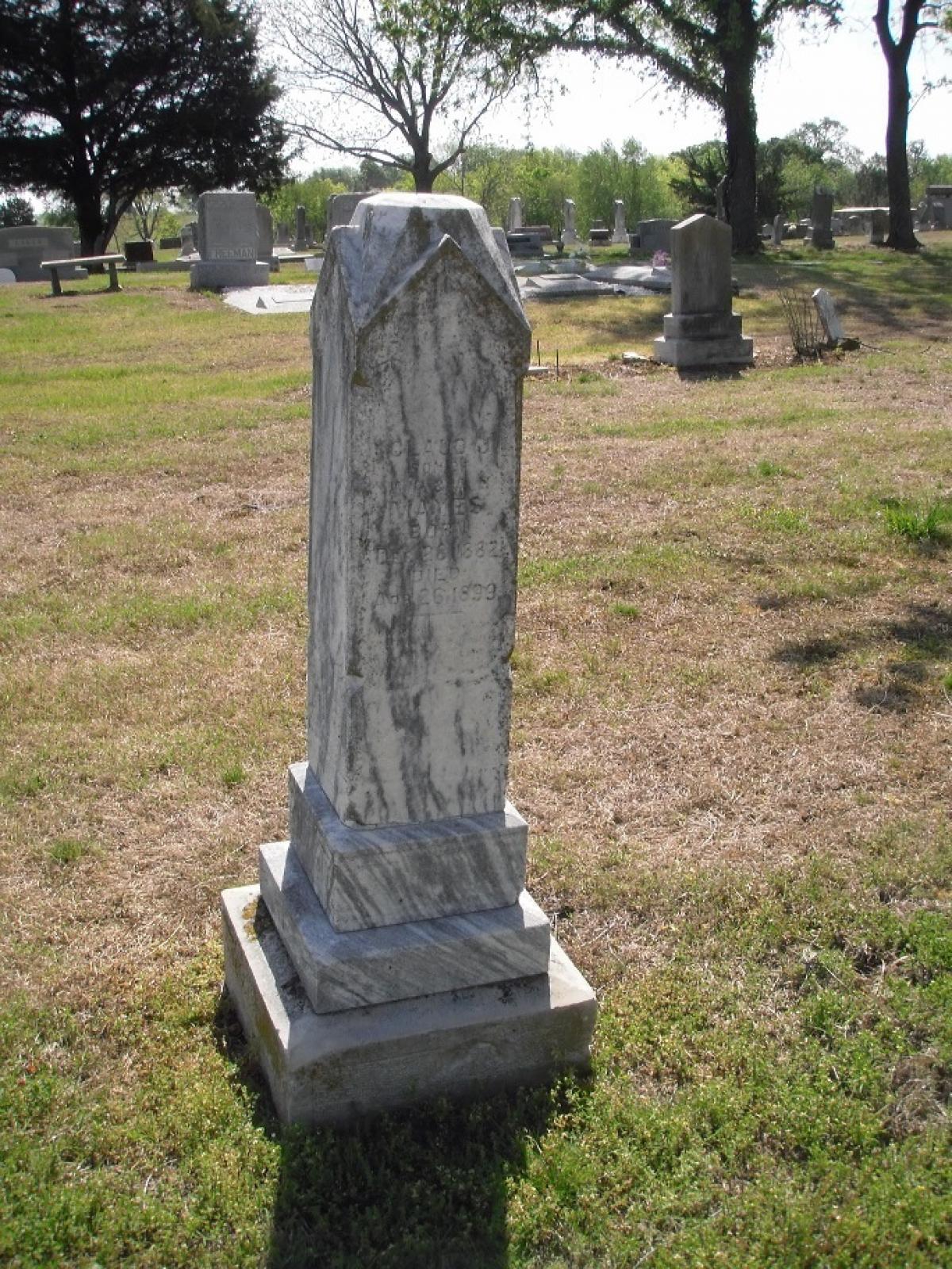 OK, Grove, Olympus Cemetery, Mayes, Claud J. Headstone