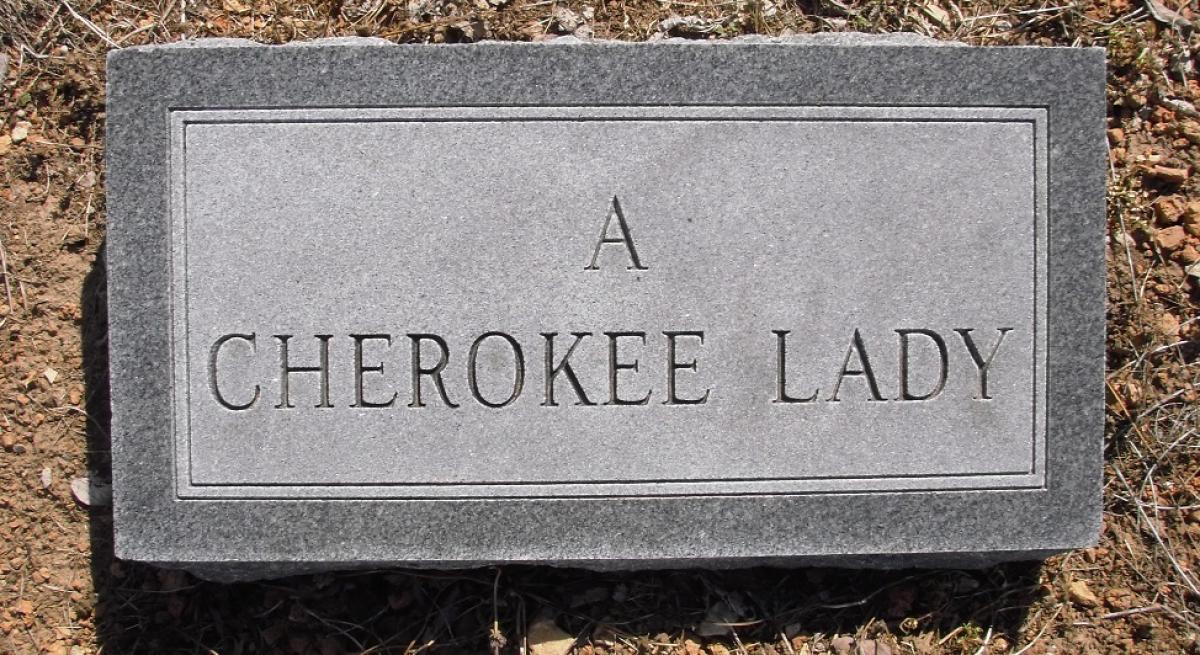OK, Grove, Olympus Cemetery, Unknown, Cherokee Lady Headstone