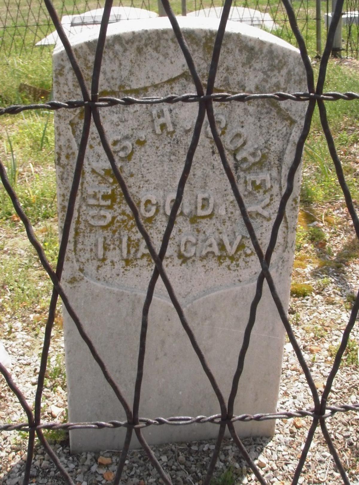 OK, Grove, Olympus Cemetery, Corey, Chas. H. Military Headstone