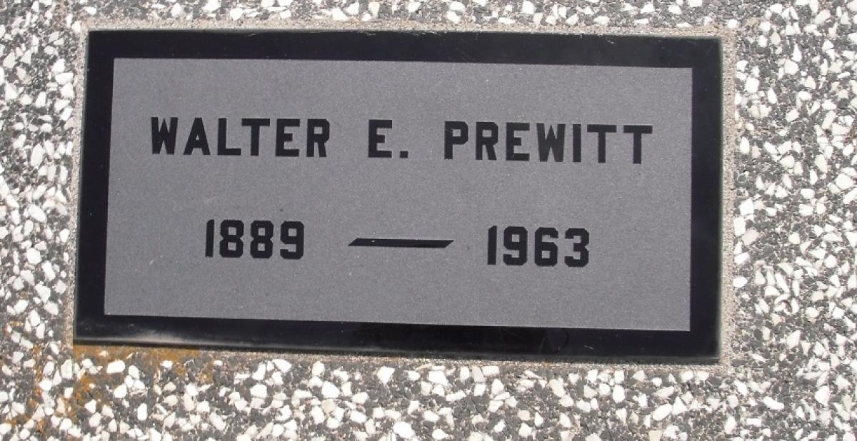 OK, Grove, Olympus Cemetery, Prewitt, Walter E. Headstone