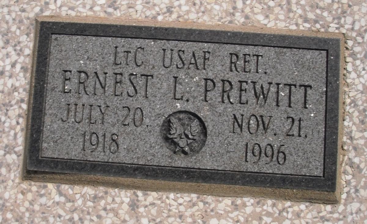 OK, Grove, Olympus Cemetery, Prewitt, Ernest L. Headstone