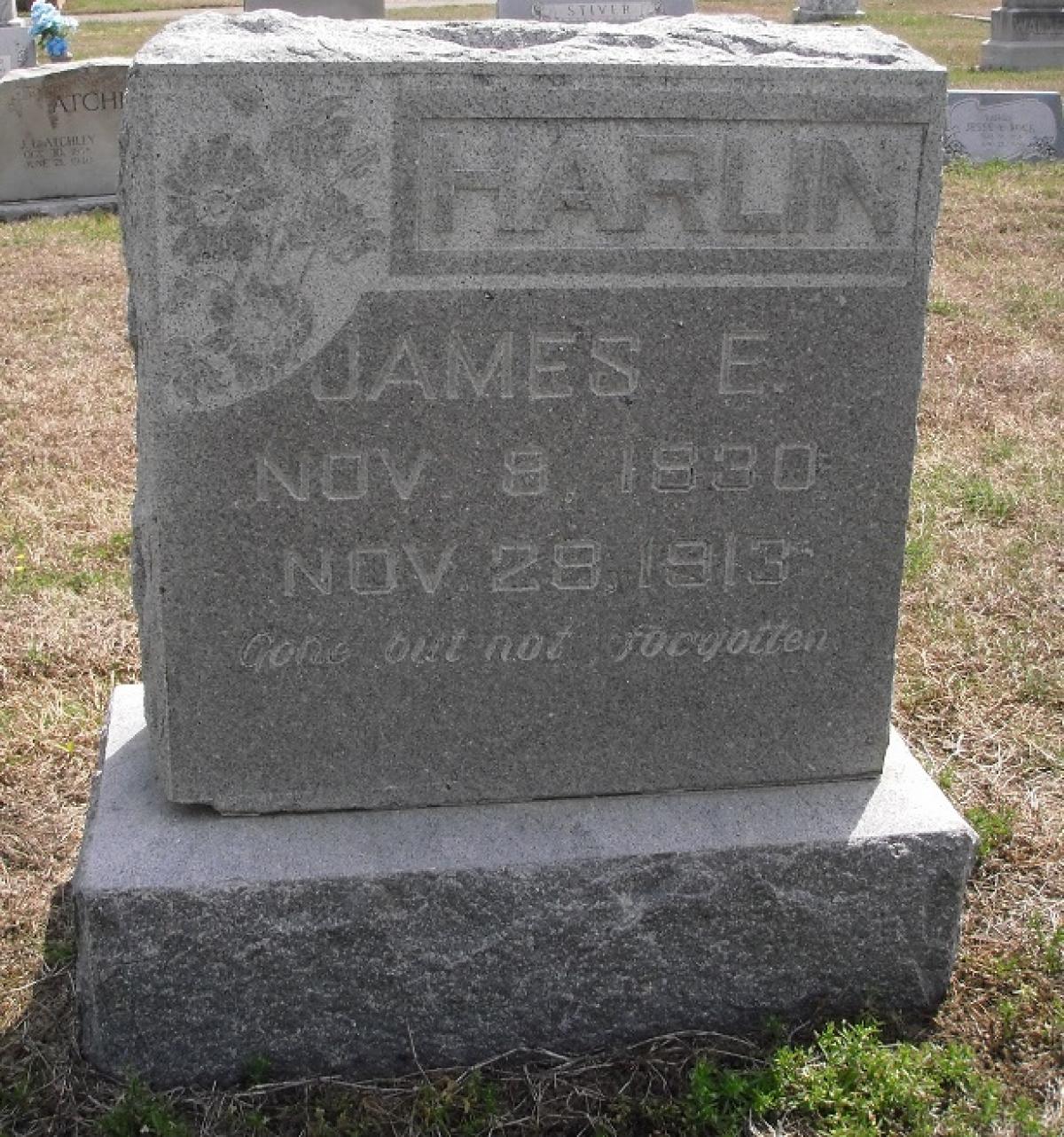 OK, Grove, Olympus Cemetery, Harlin, James E. Headstone
