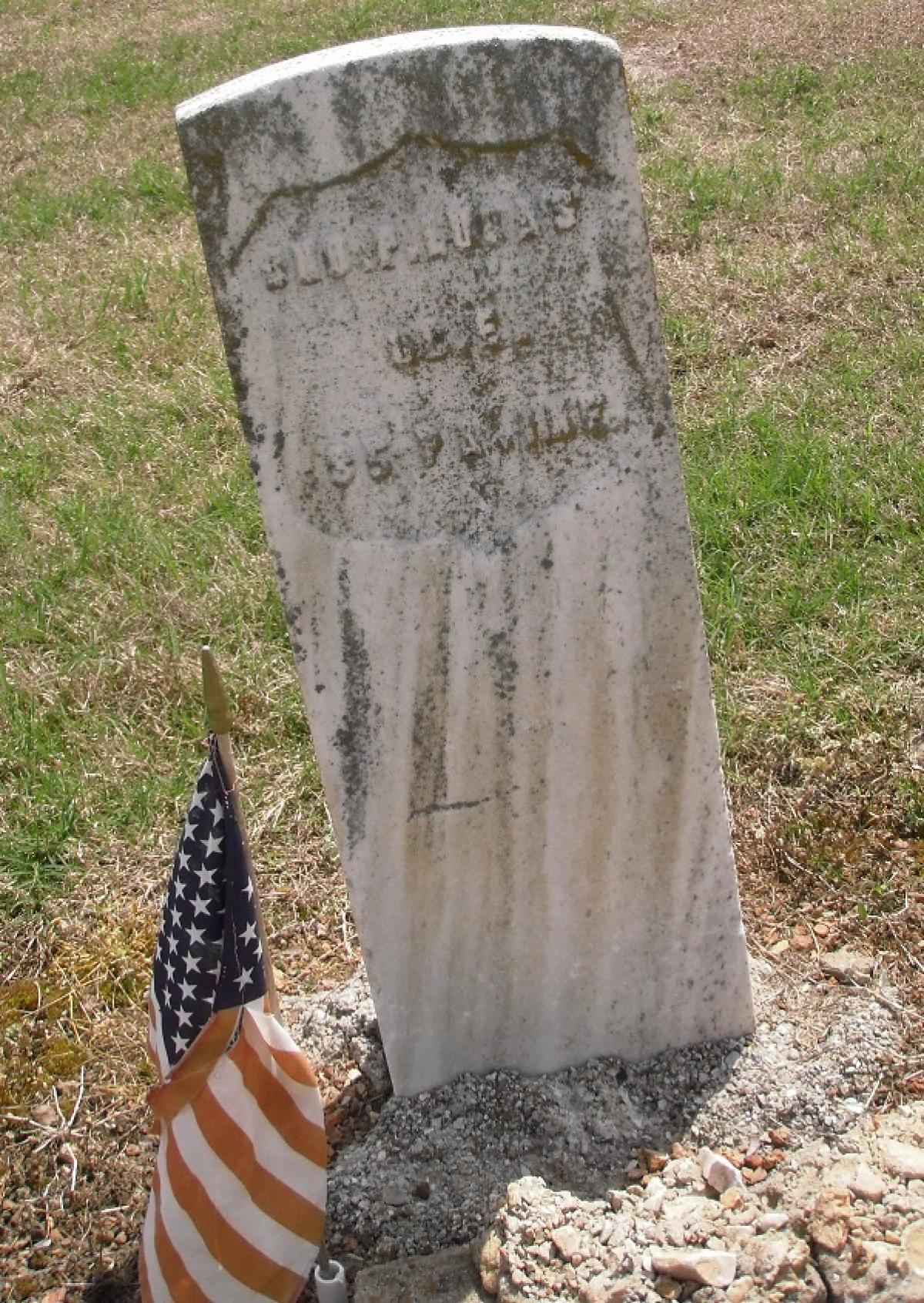 OK, Grove, Olympus Cemetery, Lucas, Jno. P. Military Headstone