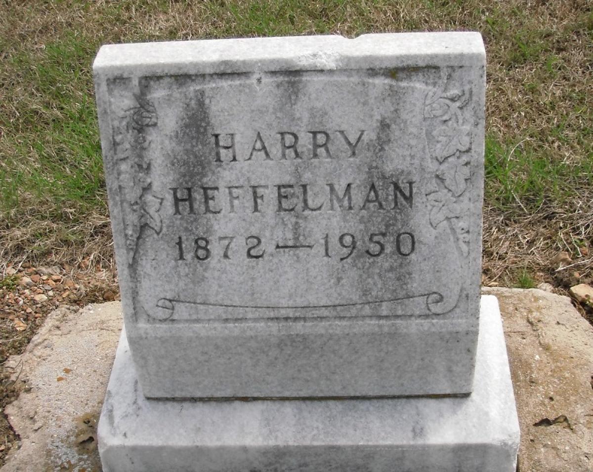 OK, Grove, Olympus Cemetery, Heffelman, Harry Headstone
