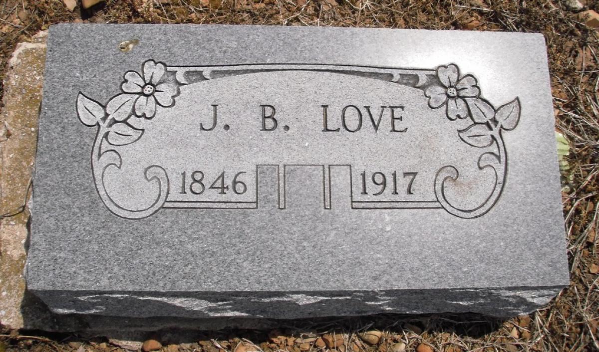 OK, Grove, Olympus Cemetery, Love, J. B. Headstone