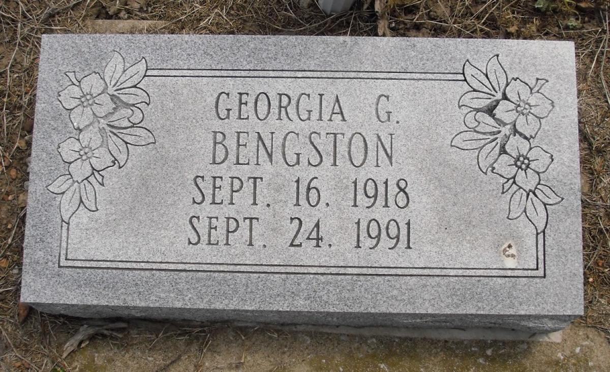 OK, Grove, Olympus Cemetery, Bengston, Georgia G. Headstone