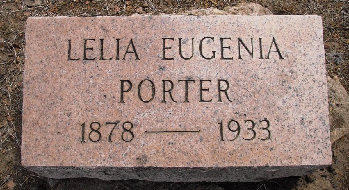 OK, Grove, Olympus Cemetery, Porter, Lelia Eugenia Headstone