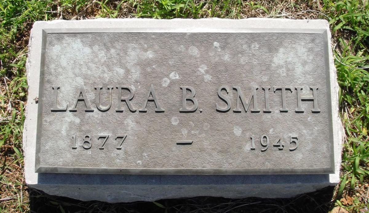 OK, Grove, Olympus Cemetery, Smith, Laura B. Headstone