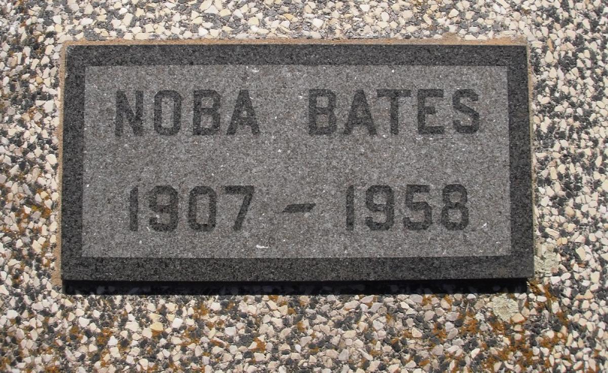 OK, Grove, Olympus Cemetery, Bates, Noba Headstone