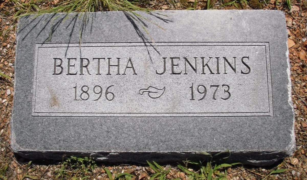 OK, Grove, Olympus Cemetery, Jenkins, Bertha Headstone