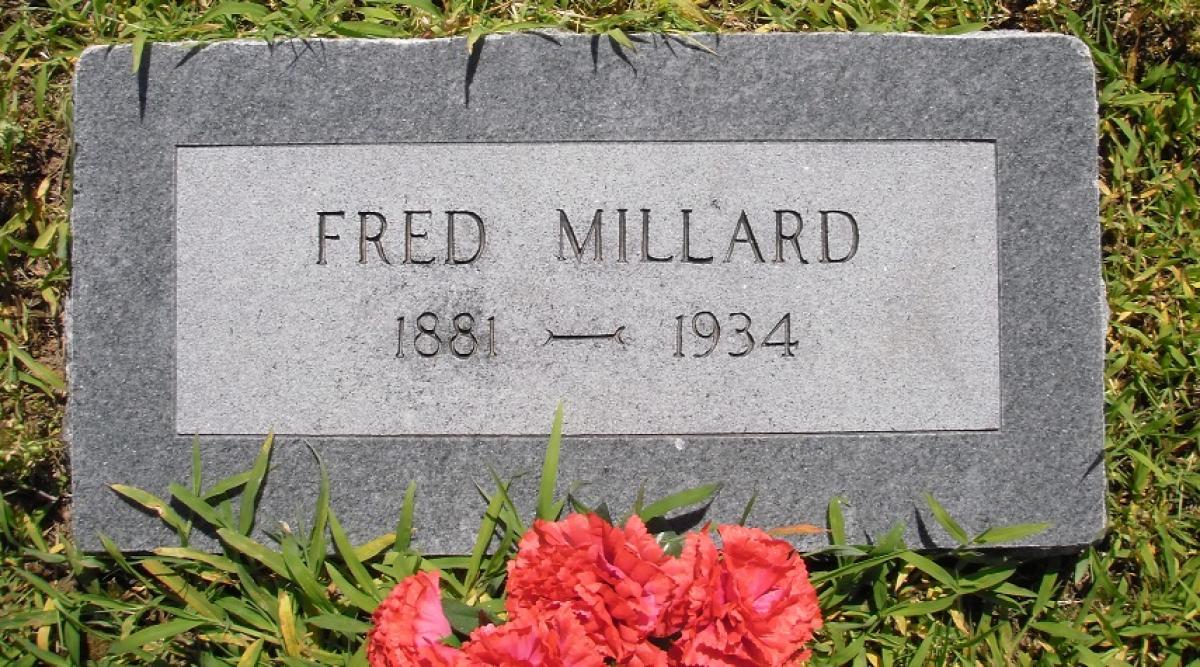 OK, Grove, Olympus Cemetery, Millard, Fred Headstone