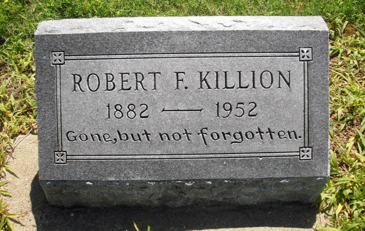 OK, Grove, Olympus Cemetery, Killion, Robert F. Headstone