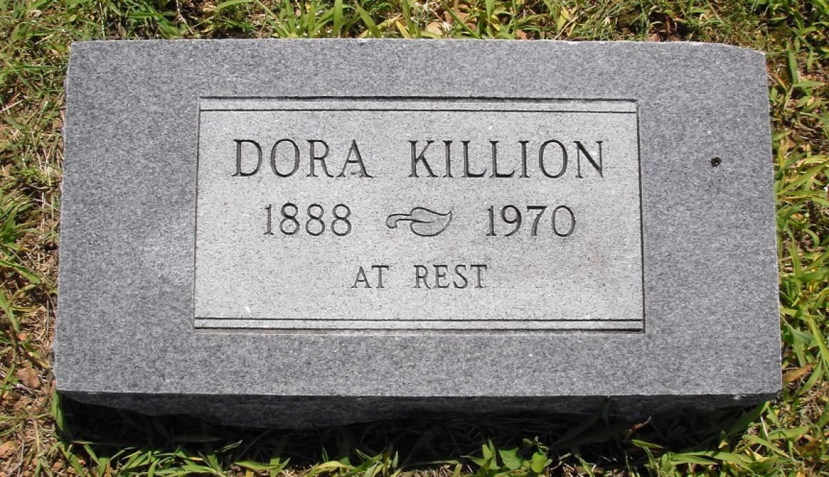 OK, Grove, Olympus Cemetery, Killion, Dora Headstone