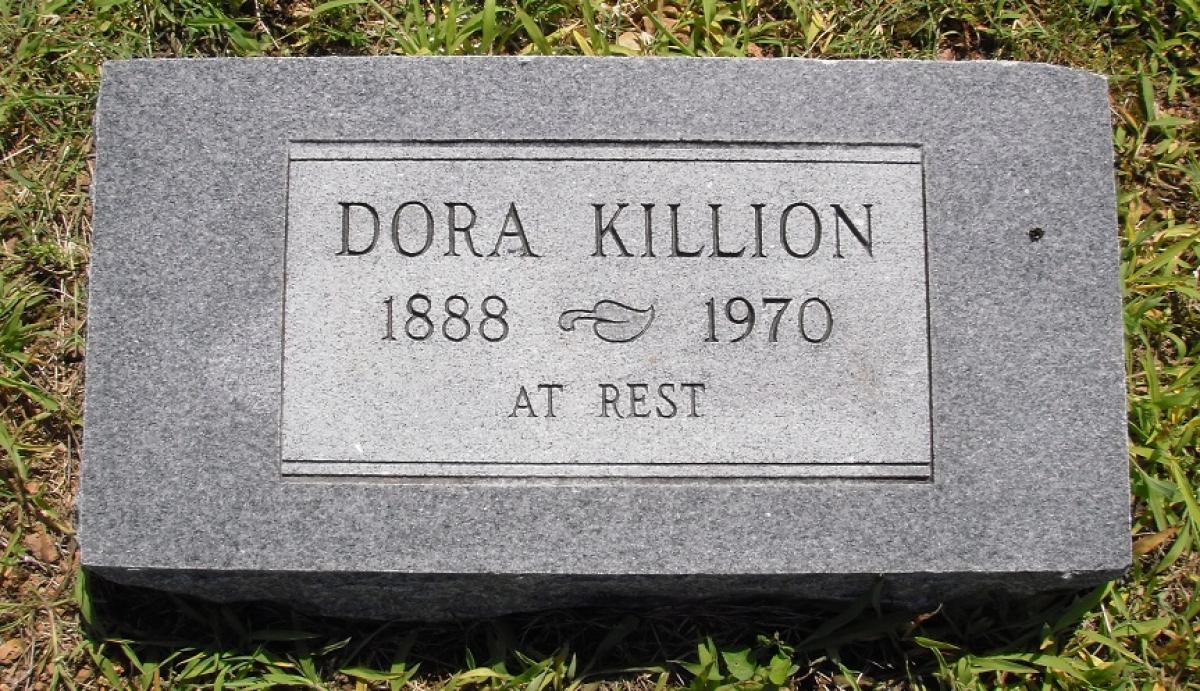 OK, Grove, Olympus Cemetery, Killion, Dora Headstone