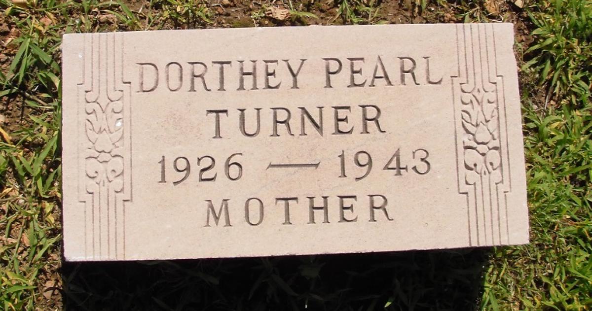 OK, Grove, Olympus Cemetery, Turner, Dorthey Pearl Headstone
