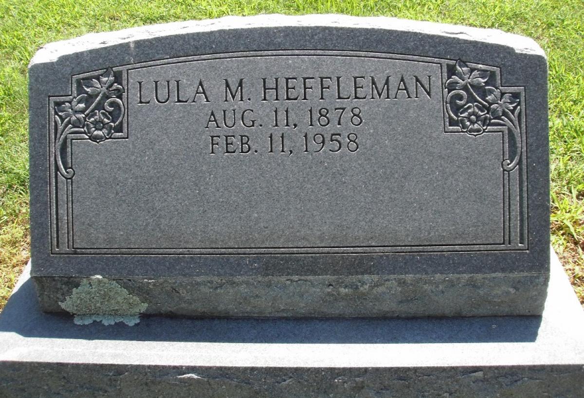 OK, Grove, Olympus Cemetery, Heffelman, Lula M. Headstone