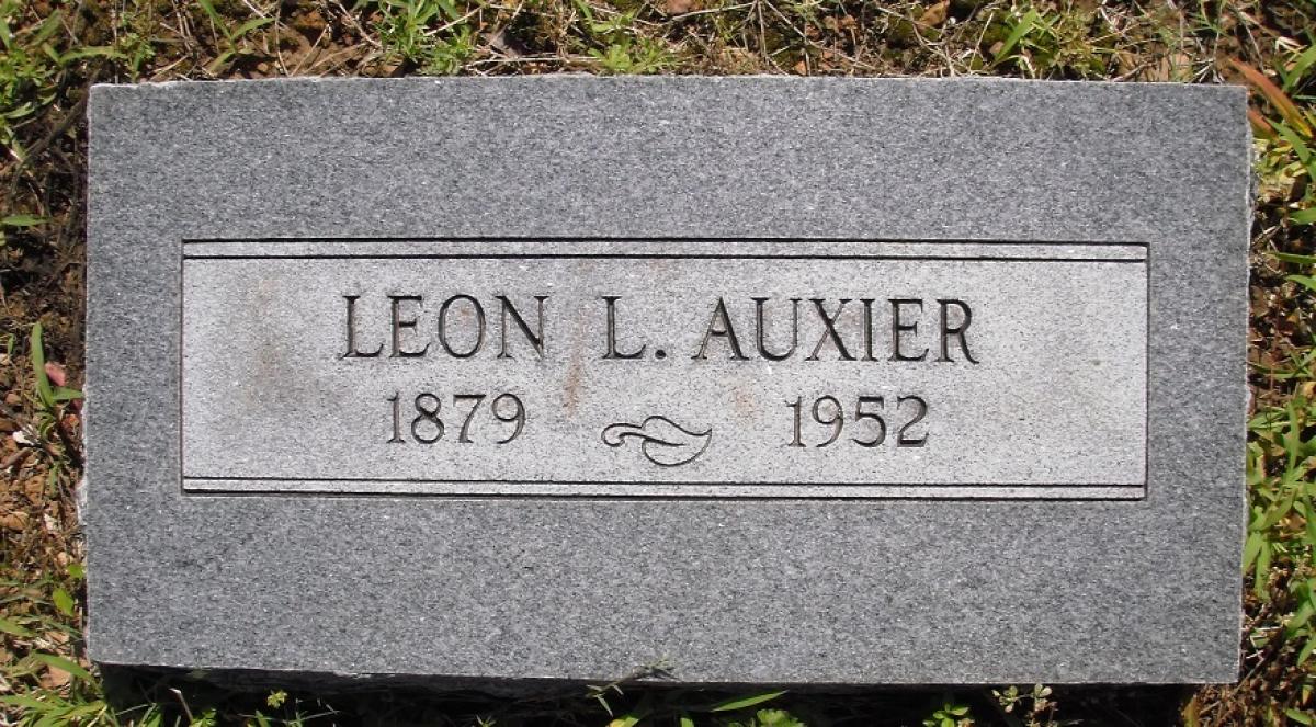 OK, Grove, Olympus Cemetery, Auxier, Leon L. Headstone