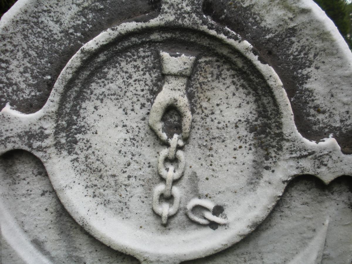 OK, Grove, Headstone Symbols and Meanings, Chain, Broken Link