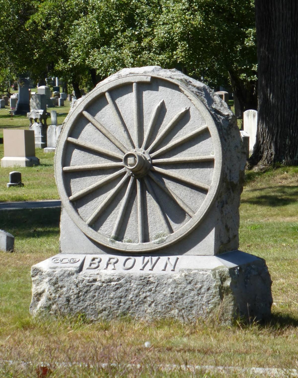 OK, Grove, Headstone Symbols and Meanings, Wheel, Broken