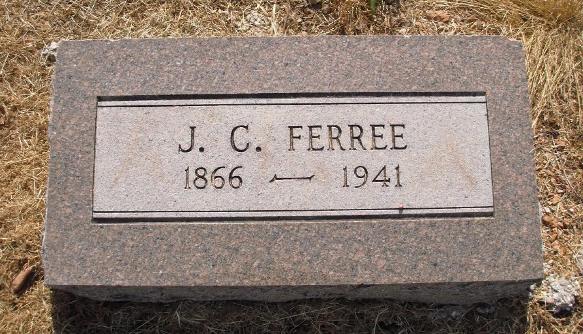 OK, Grove, Olympus Cemetery, Ferree, J. C. Headstone