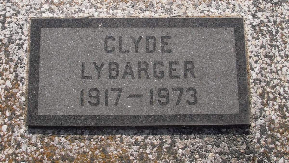 OK, Grove, Olympus Cemetery, Lybarger, Clyde Headstone