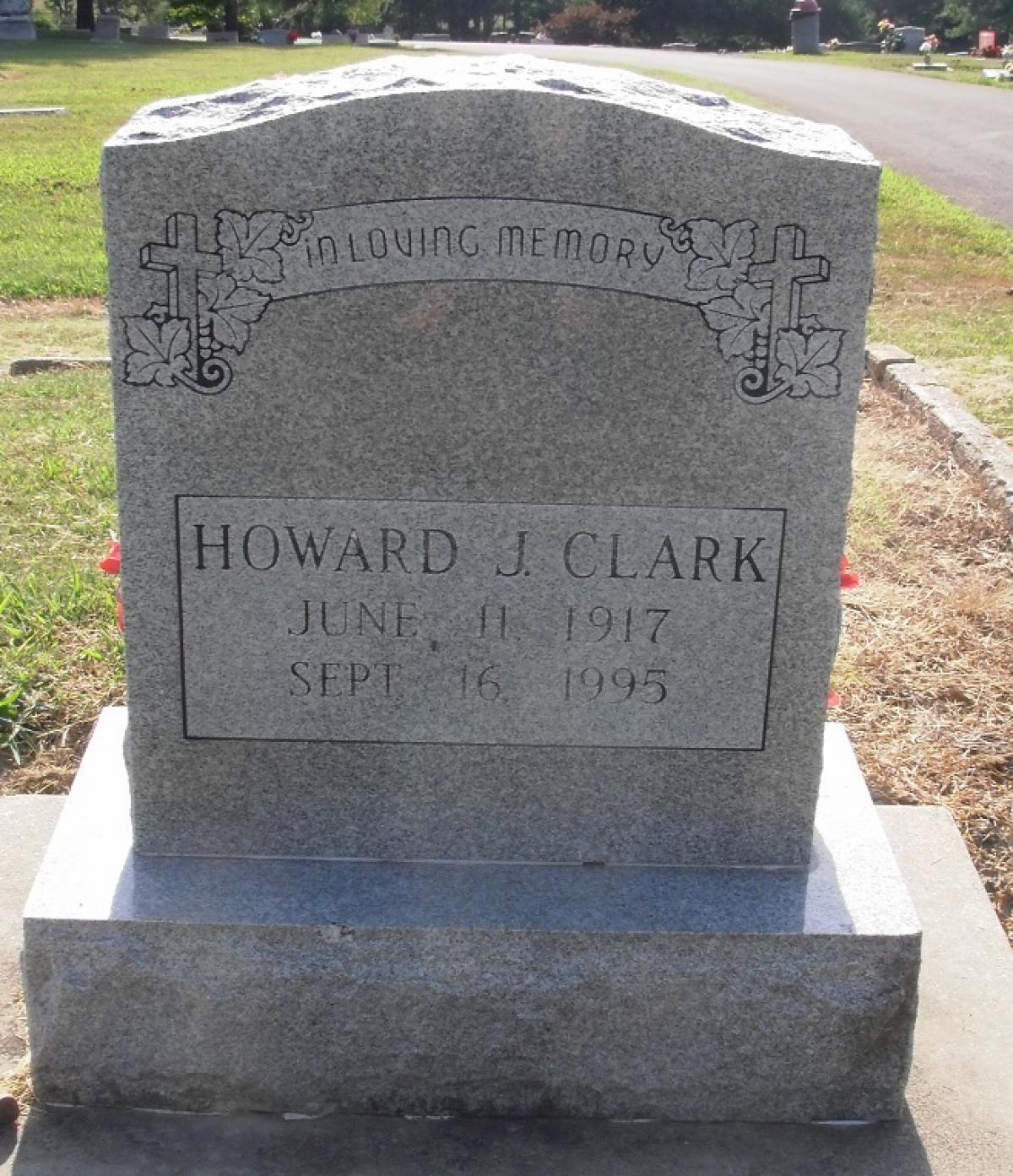 OK, Grove, Olympus Cemetery, Clark, Howard J. Headstone