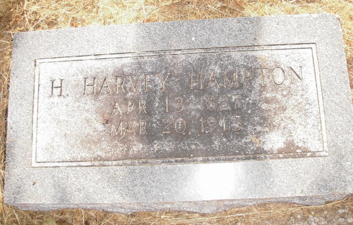 OK, Grove, Olympus Cemetery, Hampton, H. Harvey Headstone