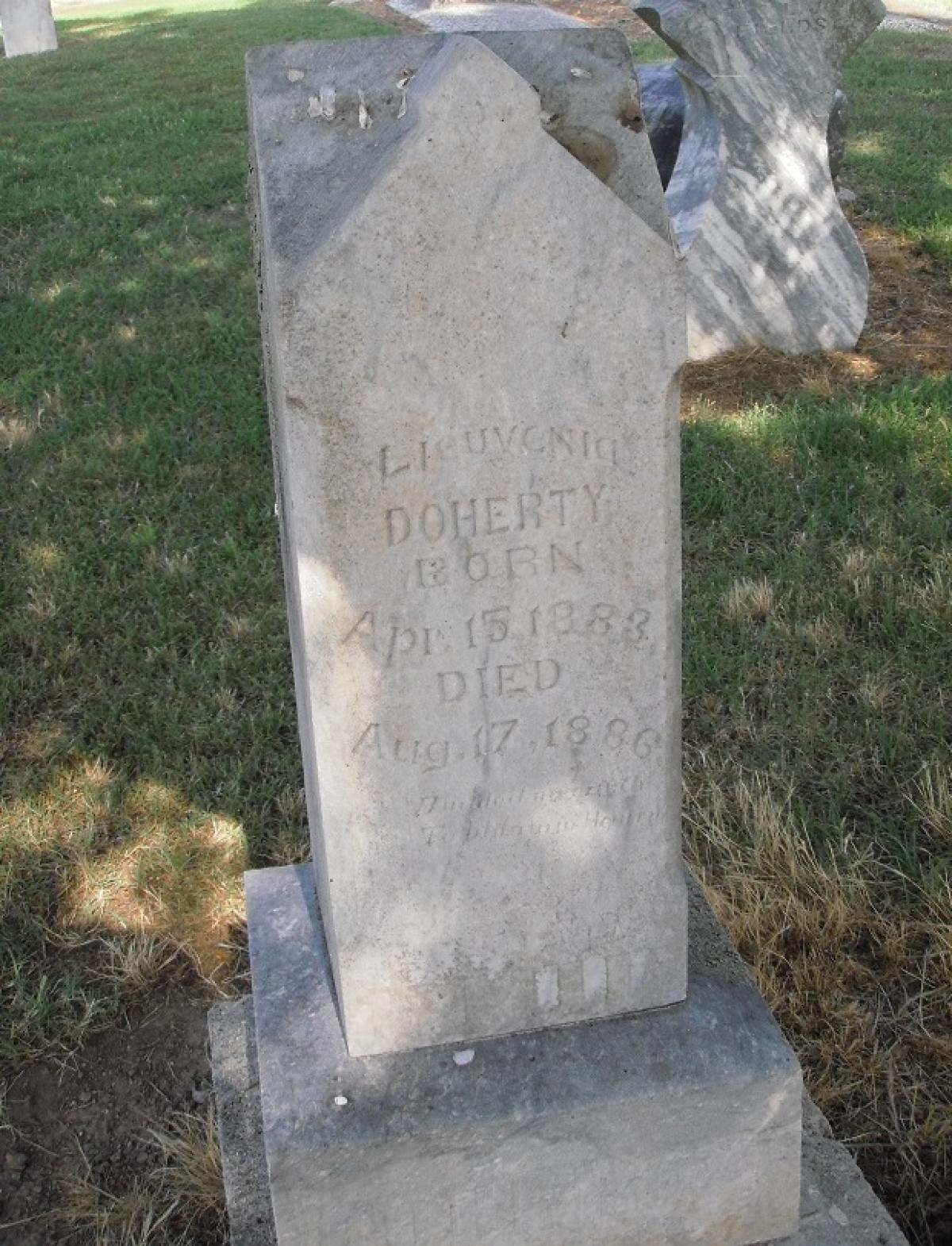 OK, Grove, Olympus Cemetery, Doherty, Lieuvenia Headstone