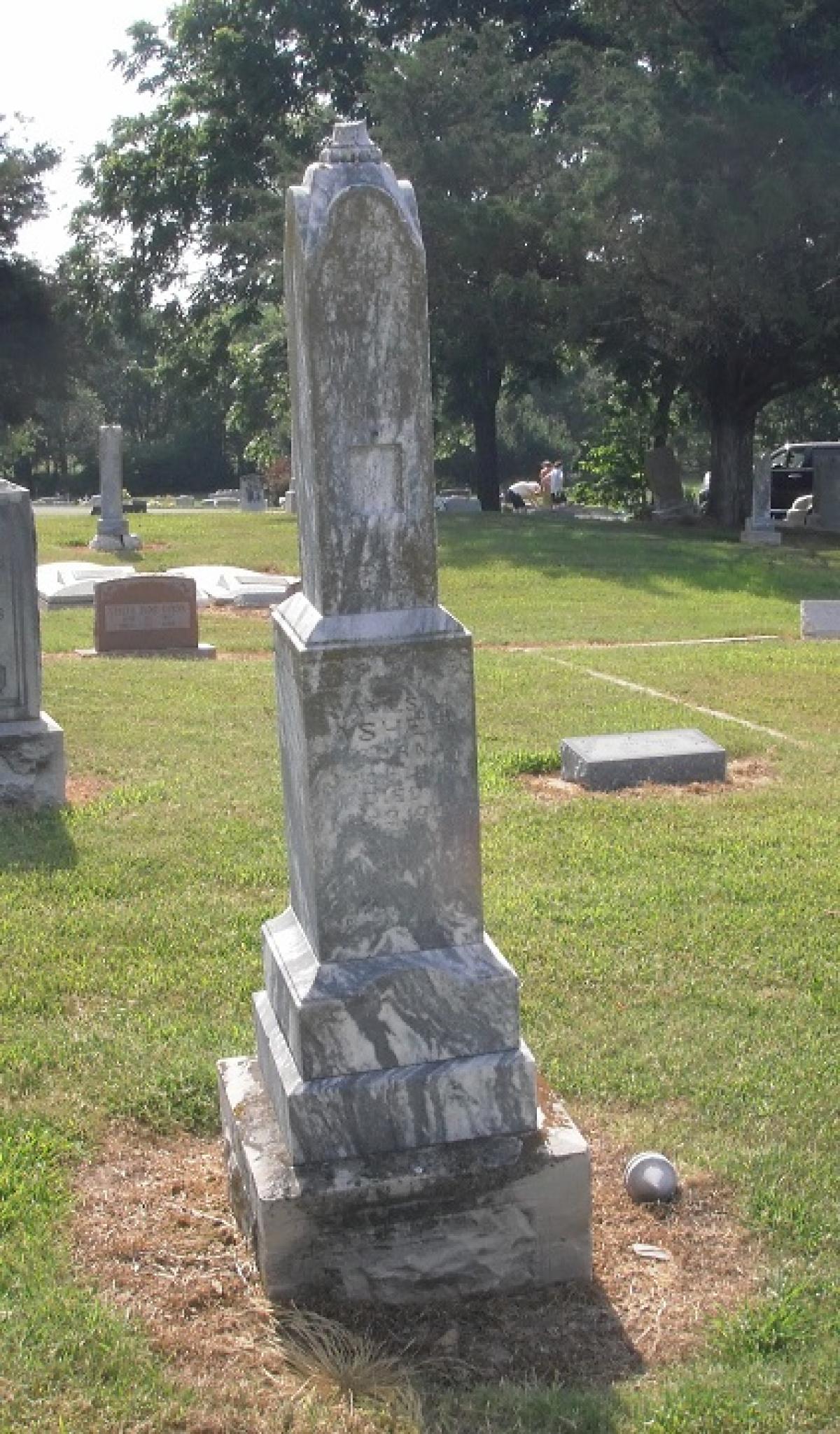 OK, Grove, Olympus Cemetery, Asher, James M. Headstone