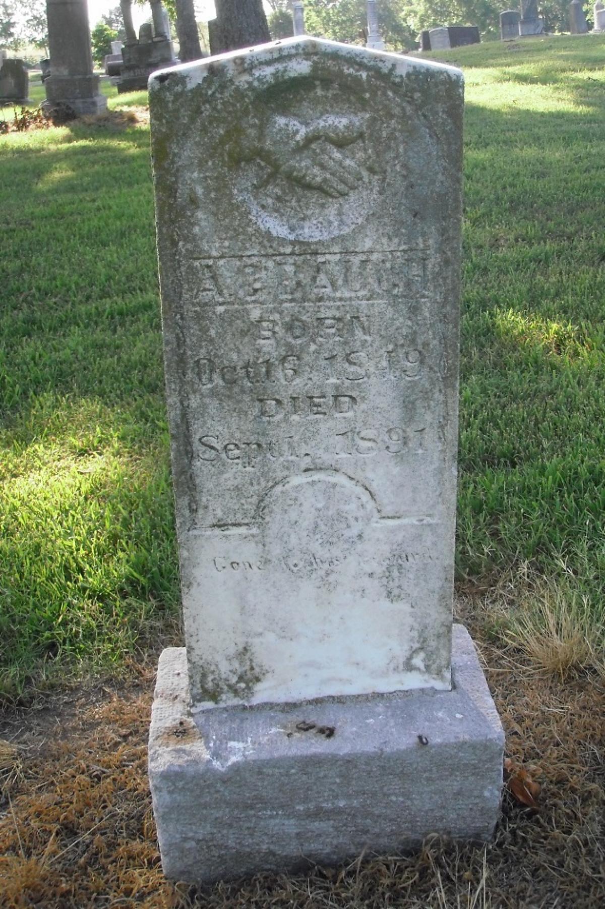 OK, Grove, Olympus Cemetery, Bauch, A. C. Headstone