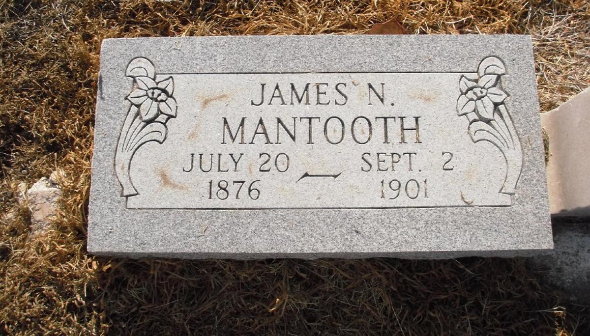 OK, Grove, Olympus Cemetery, Mantooth, James N. Headstone