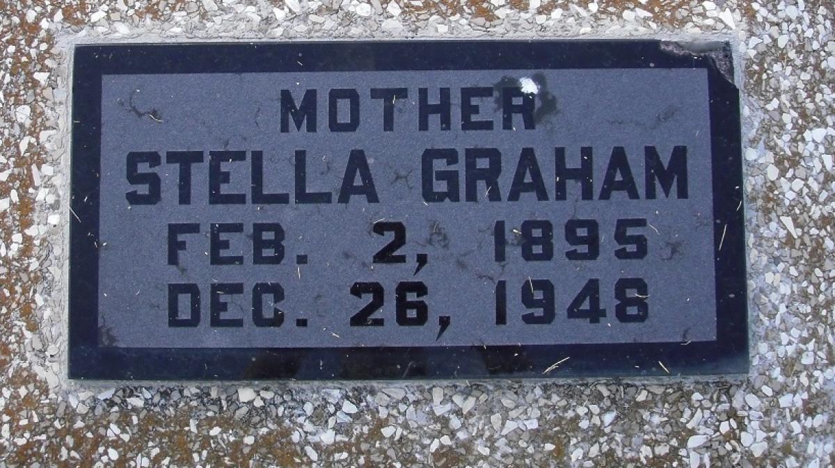 OK, Grove, Olympus Cemetery, Graham, Stella Headstone