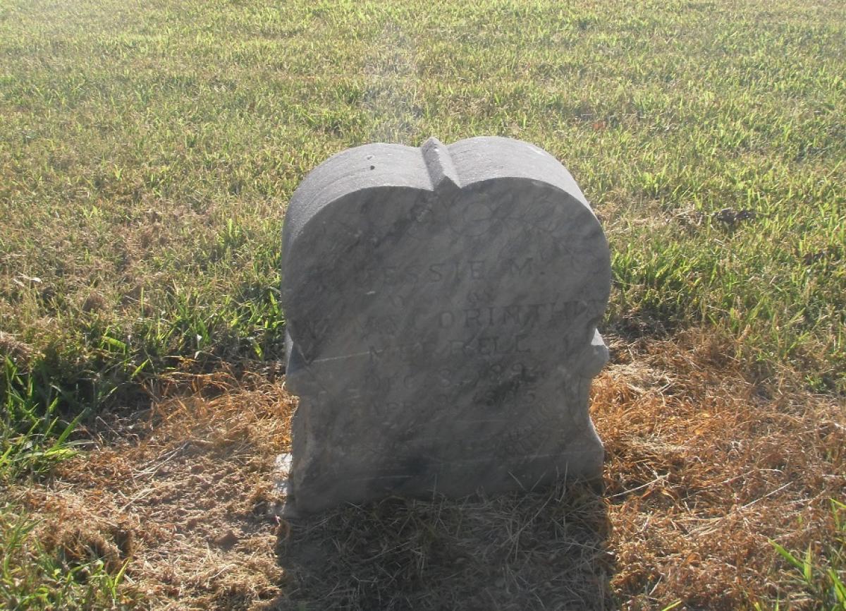 OK, Grove, Olympus Cemetery, Merrell, Jessie M. Headstone