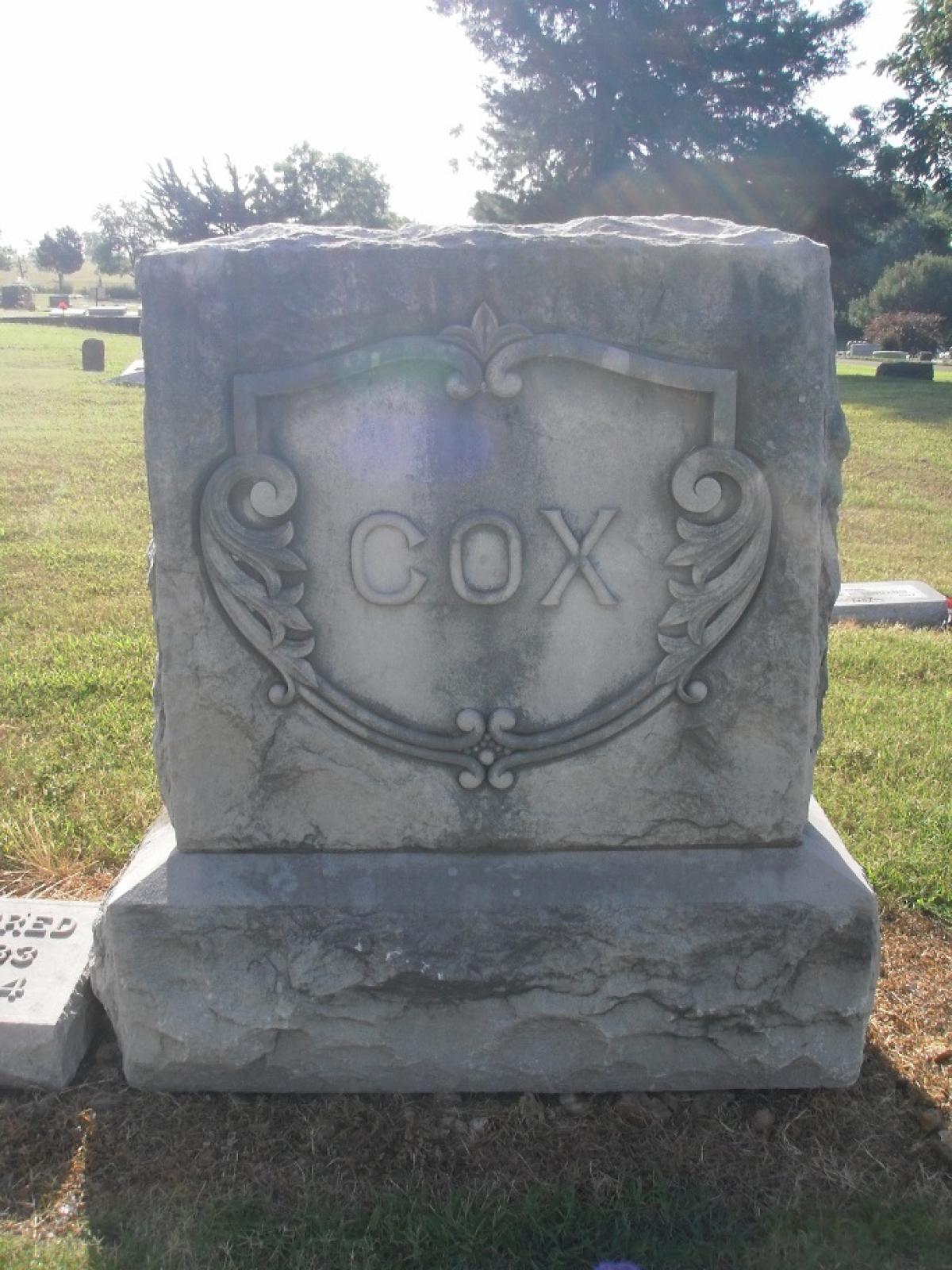 OK, Grove, Olympus Cemetery, Cox Family Stone