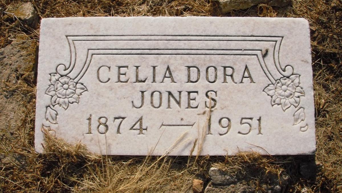 OK, Grove, Olympus Cemetery, Jones, Celia Dora Headstone