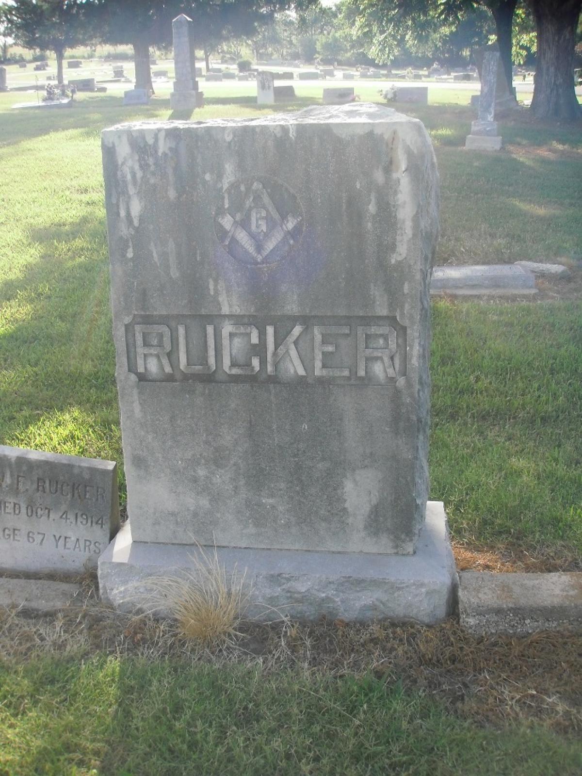 OK, Grove, Olympus Cemetery, Rucker Family Headstone