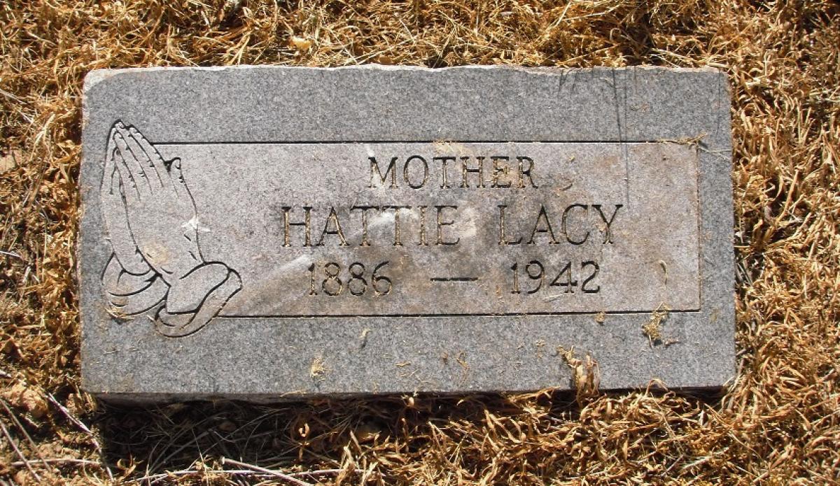 OK, Grove, Olympus Cemetery, Lacy, Hattie Headstone