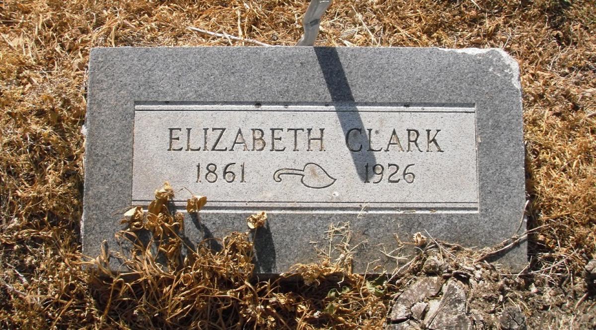 OK, Grove, Olympus Cemetery, Clark, Elizabeth Headstone