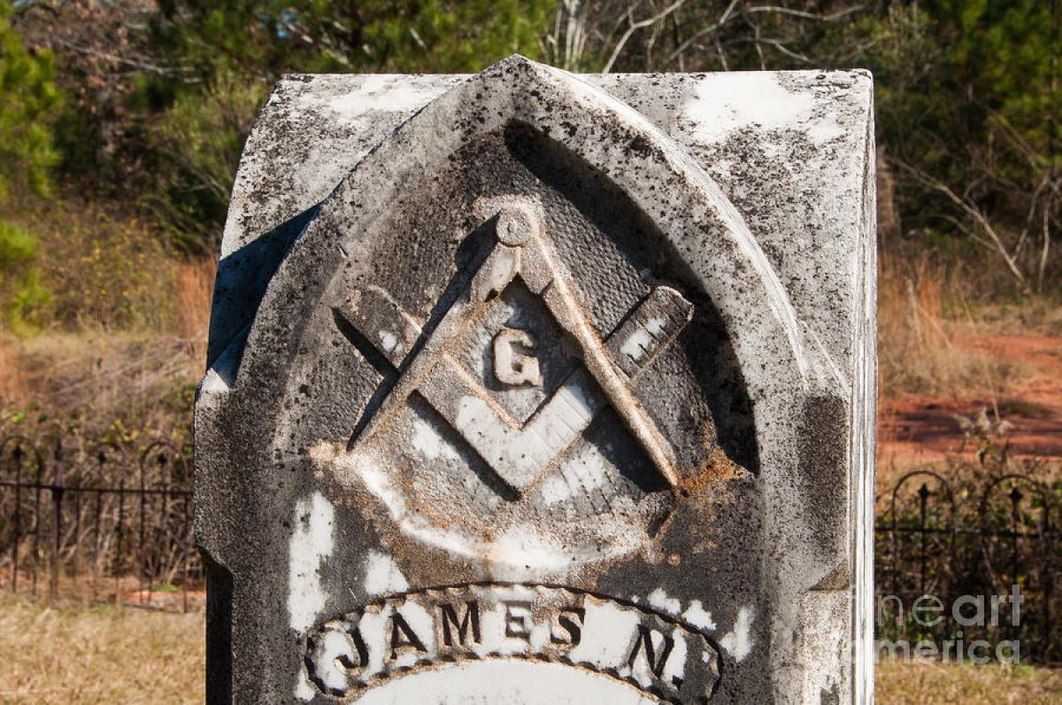 OK, Grove, Headstone Symbols and Meanings, Compass & Square, Masonic